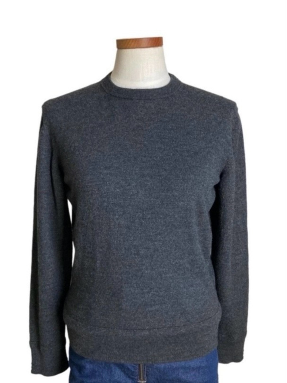 Tom Ford Dark Grey Crewneck Sweater Jumper Minimalist Quiet Luxury